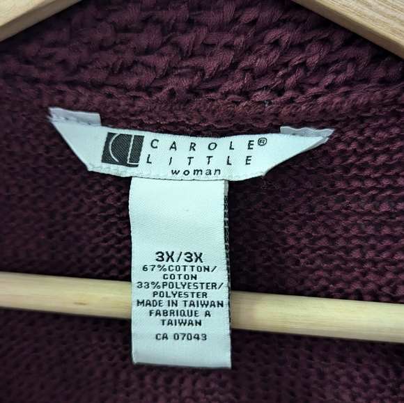 Vintage Carole Little Cardigan - Size 3X - Picture 5 of 7